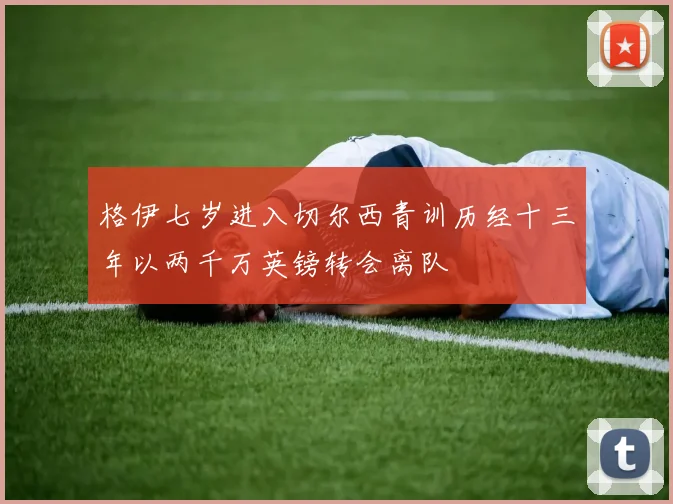 格伊七岁进入切尔西青训历经十三年以两千万英镑转会离队